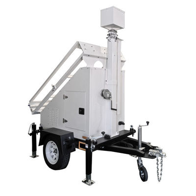 OEM hệ thống năng lượng mặt trời di động xe kéo với 6m tay Mast độ bền cao
