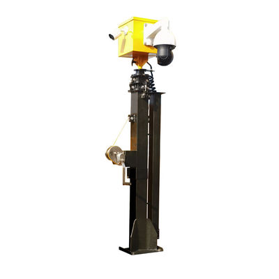 19ft Manual Mast Cold Dip Galvanizing Mast 70kg cho Solar Trailer Tháp ánh sáng mặt trời