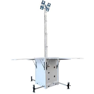 Tháp đèn mặt trời di động cao LED Đèn đỗ xe