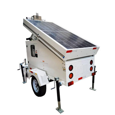 Tháp giám sát năng lượng mặt trời di động Ứng xe mặt trời cho công trình xây dựng