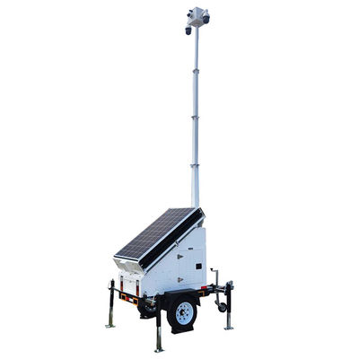 Đường kéo giám sát di động Bảng năng lượng mặt trời silic monocrystalline để giám sát công viên