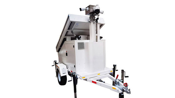 Tùy chỉnh màu sắc di động camera giám sát bảo mật mặt trời ánh sáng dẫn trailer cho nông nghiệp
