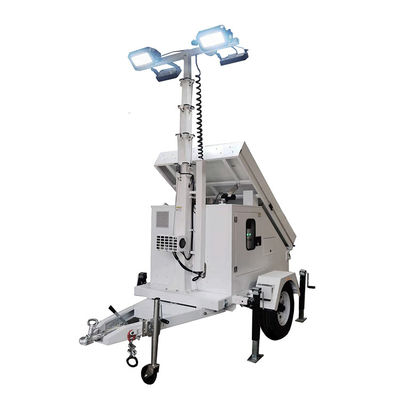 Gel pin pin pin năng lượng mặt trời Phương tiện chiếu sáng toàn hướng Đèn LED Light Trailer cho lĩnh vực kỹ thuật Đèn xây dựng
