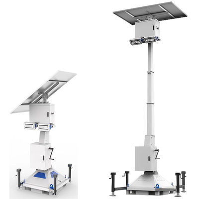 Phân tích năng lượng mặt trời 420Watt Đèn đường di động Led Tower Cho Đèn Xây dựng Đường