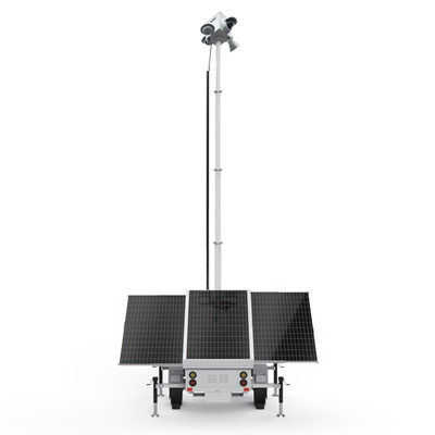 Eco Friendly Surveillance Solar Trailer cho việc giám sát các cơ sở công cộng