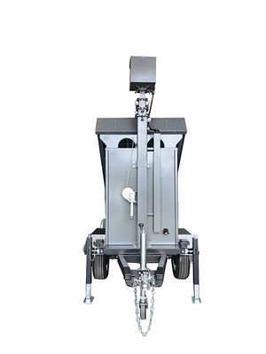 Năng lượng mặt trời an ninh camera thông minh Cctv trailer Cold galvanizing cho giám sát kho