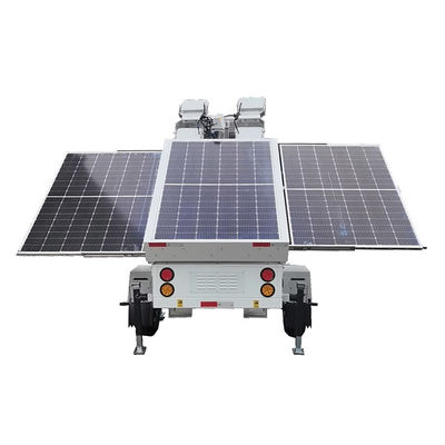 Màu tùy chỉnh năng lượng mặt trời Đường kính thiên văn Mast Led Tháp chiếu sáng đèn pha Light Trailer cho khu vực xa ánh sáng