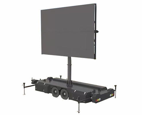 Ứng dụng điện thoại di động năng lượng mặt trời màn hình LED đầy màu sắc nâng và hạ ốc ốc ốc để hiển thị quảng cáo