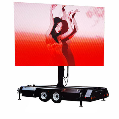 Mặt trời màn hình LED đầy màu màn hình điều khiển từ xa trailer cho sự kiện quy mô lớn