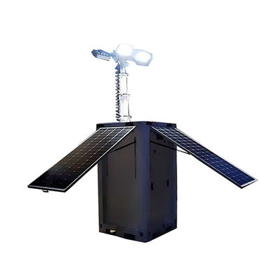 Bảo vệ Môi trường Xanh Các tấm pin năng lượng mặt trời LED Tháp đèn hình khối cho ánh sáng khu vực xa