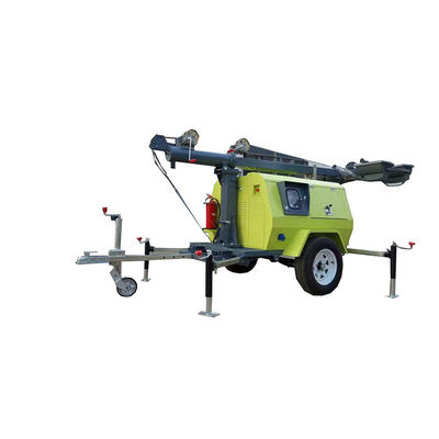 Lái xe di động tiết kiệm năng lượng hiệu quả cao Diesel LED Light Trailer cho ánh sáng rừng