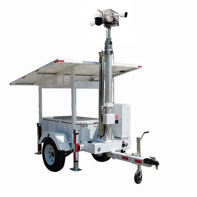 quality Camera an ninh trailer với 2*420W tấm pin mặt trời để giám sát bãi đậu xe factory
