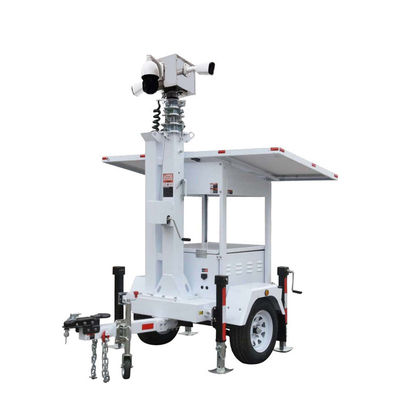 Solar Security Camera Trailer Mobile Surveillance Trailer cho an ninh công cộng