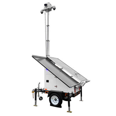 Ứng dụng máy ảnh mặt trời với tấm pin mặt trời 3 * 400W để giám sát bãi đậu xe