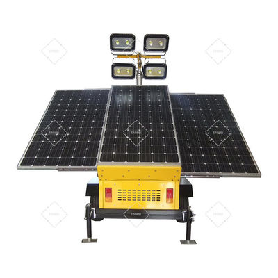 Đường đèn mặt trời di chuyển với pin Gel 4 * 200Ah cho ánh sáng trang trại