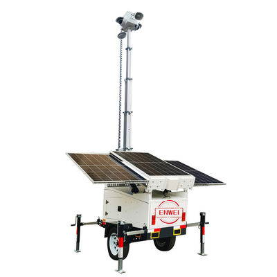 Ứng dụng Solar Cctv Trailer với 6m Manual Mast để giám sát các công trình xây dựng
