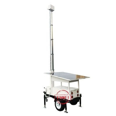 Remote Control Mobile Surveillance Trailer Mobile CCTV Trailer cho các khu vực xa xôi