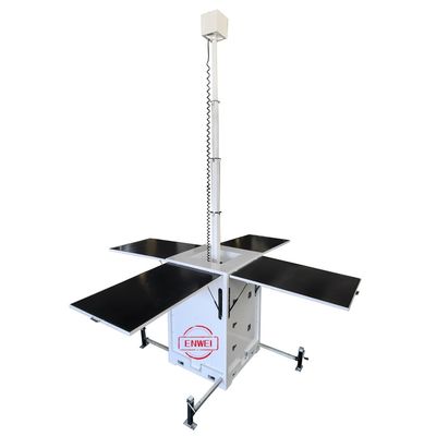 Đơn vị giám sát năng lượng mặt trời di động với máy ảnh PTZ để giám sát vùng đất nông nghiệp rộng lớn từ xa
