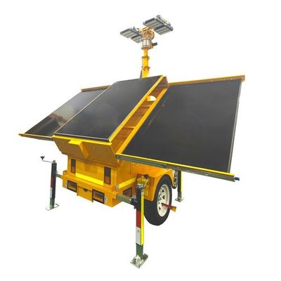 Động thự xe kéo năng lượng mặt trời với đèn LED cho các công trình xây dựng Đèn đêm
