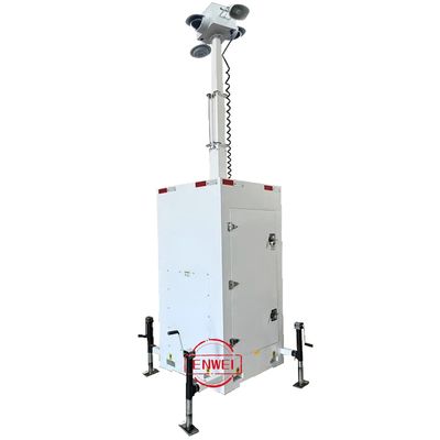 Tháp giám sát di động triển khai nhanh Tháp CCTV cho công trường xây dựng ngoài trời