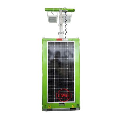Tháp năng lượng mặt trời triển khai nhanh Tháp CCTV di động cho khu vực xây dựng tạm thời