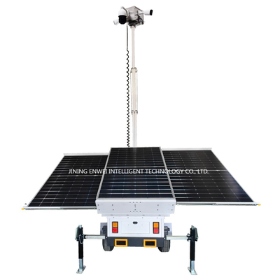 Chiếc xe kéo giám sát mặt trời thiết kế mới với camera 4K cho các khu vực xa xôi không có điện