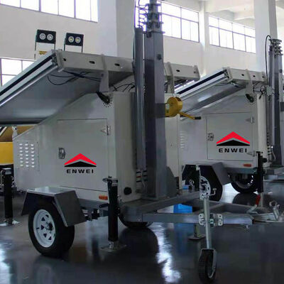 Hệ Thống Camera Tấm Năng Lượng Mặt Trời Di Chuyển Mọi Lúc Để Giám Sát Khu Hóa Chất