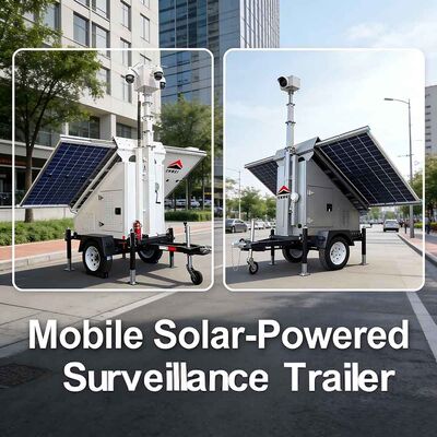 Xe giám sát năng lượng mặt trời tất cả trong một, thiết bị an ninh video không dây để bảo vệ các địa điểm từ xa trong lĩnh vực dầu khí